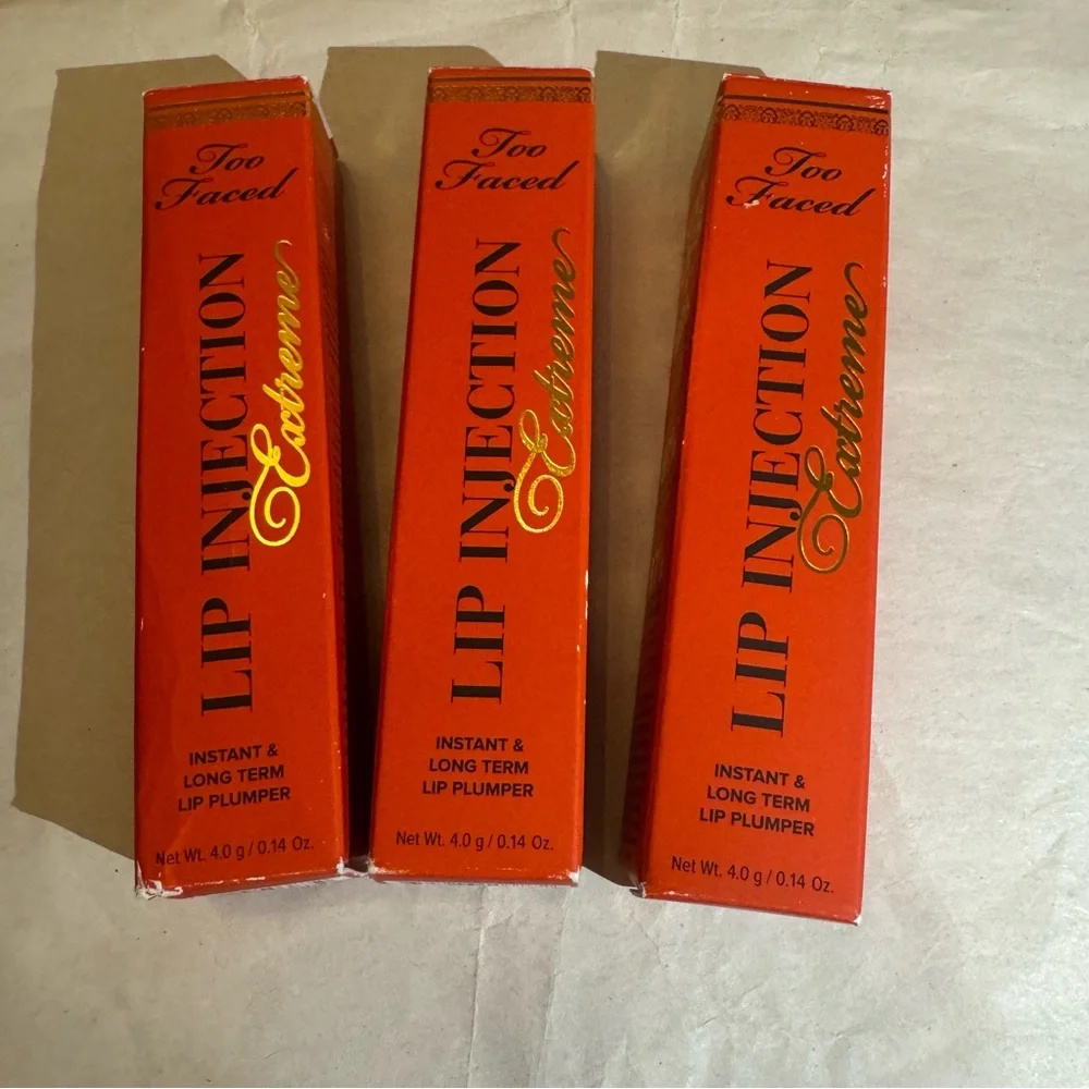3 x Too faced lip injection extreme